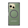 プレミアムスクエアケース with SnapMag［ LATENCY - Logotype - Gray ］