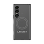 プレミアムスクエアケース with SnapMag［ LATENCY - Logotype - Gray ］