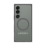 プレミアムスクエアケース with SnapMag［ LATENCY - Logotype - Gray ］