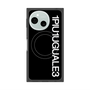 プレミアムスクエアケース with SnapMag［ 1PIU1UGUALE3 - ロゴ vertical - ブラック ］