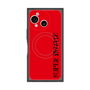 プレミアムスクエアケース with SnapMag［ SUPER PRIVATE - ロゴ - Red&Black ］
