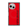 プレミアムスクエアケース with SnapMag［ SUPER PRIVATE - ロゴ - Red&Black ］
