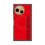 プレミアムスクエアケース with SnapMag［ SUPER PRIVATE - ロゴ - Red&Black ］