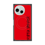 プレミアムスクエアケース with SnapMag［ SUPER PRIVATE - ロゴ - Red&Black ］