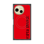 プレミアムスクエアケース with SnapMag［ SUPER PRIVATE - ロゴ - Red&Black ］