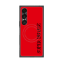 プレミアムスクエアケース with SnapMag［ SUPER PRIVATE - ロゴ - Red&Black ］