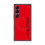 プレミアムスクエアケース with SnapMag［ SUPER PRIVATE - ロゴ - Red&Black ］