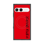 プレミアムスクエアケース with SnapMag［ SUPER PRIVATE - ロゴ - Red&Black ］