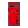 プレミアムスクエアケース with SnapMag［ SUPER PRIVATE - ロゴ - Red&Black ］
