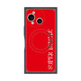 プレミアムスクエアケース with SnapMag［ SUPER PRIVATE - ロゴ - Red ］
