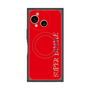 プレミアムスクエアケース with SnapMag［ SUPER PRIVATE - ロゴ - Red ］