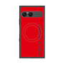 プレミアムスクエアケース with SnapMag［ SUPER PRIVATE - ロゴ - Red ］
