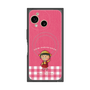 プレミアムスクエアケース with SnapMag［ ちびまる子ちゃん - ピンクチェック ］