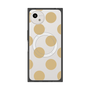 プレミアムスクエアケース with SnapMag［ シンプルドット - Beige ］