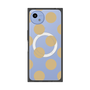 プレミアムスクエアケース with SnapMag［ シンプルドット - Beige ］