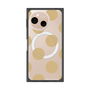 プレミアムスクエアケース with SnapMag［ シンプルドット - Beige ］