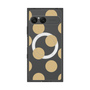 プレミアムスクエアケース with SnapMag［ シンプルドット - Beige ］