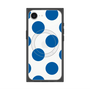 プレミアムスクエアケース with SnapMag［ シンプルドット - Blue ］
