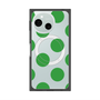 プレミアムスクエアケース with SnapMag［ シンプルドット - Green ］