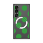 プレミアムスクエアケース with SnapMag［ シンプルドット - Green ］