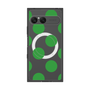 プレミアムスクエアケース with SnapMag［ シンプルドット - Green ］