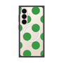 プレミアムスクエアケース with SnapMag［ シンプルドット - Green ］