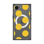 プレミアムスクエアケース with SnapMag［ シンプルドット - Yellow ］