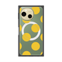 プレミアムスクエアケース with SnapMag［ シンプルドット - Yellow ］