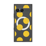 プレミアムスクエアケース with SnapMag［ シンプルドット - Yellow ］