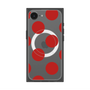 プレミアムスクエアケース with SnapMag［ シンプルドット - Red ］