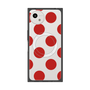 プレミアムスクエアケース with SnapMag［ シンプルドット - Red ］