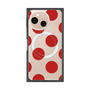 プレミアムスクエアケース with SnapMag［ シンプルドット - Red ］