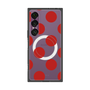 プレミアムスクエアケース with SnapMag［ シンプルドット - Red ］