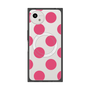 プレミアムスクエアケース with SnapMag［ シンプルドット - Pink ］