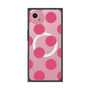 プレミアムスクエアケース with SnapMag［ シンプルドット - Pink ］