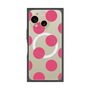 プレミアムスクエアケース with SnapMag［ シンプルドット - Pink ］