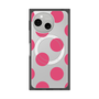 プレミアムスクエアケース with SnapMag［ シンプルドット - Pink ］