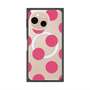 プレミアムスクエアケース with SnapMag［ シンプルドット - Pink ］