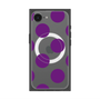 プレミアムスクエアケース with SnapMag［ シンプルドット - Purple ］