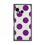 プレミアムスクエアケース with SnapMag［ シンプルドット - Purple ］
