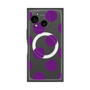 プレミアムスクエアケース with SnapMag［ シンプルドット - Purple ］