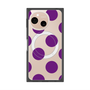 プレミアムスクエアケース with SnapMag［ シンプルドット - Purple ］