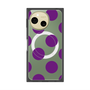 プレミアムスクエアケース with SnapMag［ シンプルドット - Purple ］