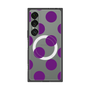 プレミアムスクエアケース with SnapMag［ シンプルドット - Purple ］
