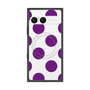 プレミアムスクエアケース with SnapMag［ シンプルドット - Purple ］