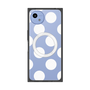 プレミアムスクエアケース with SnapMag［ シンプルドット - White ］