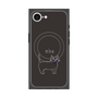 プレミアムスクエアケース with SnapMag［ 蝶ネクタイねこ - Black ］