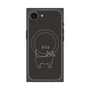 プレミアムスクエアケース with SnapMag［ 蝶ネクタイねこ - Black ］