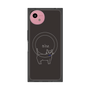 プレミアムスクエアケース with SnapMag［ 蝶ネクタイねこ - Black ］