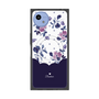 プレミアムスクエアケース with SnapMag［ ツインドットフラワー - Navy ］